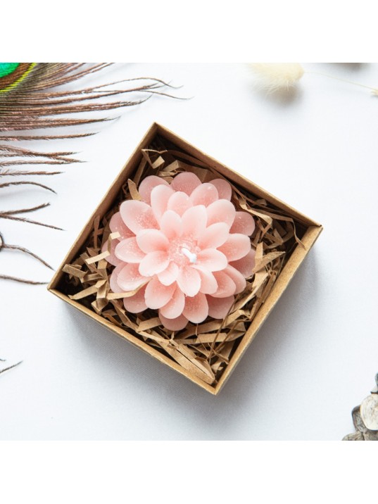 Wedding favor,Personalized Candle,Candle Gift, Bridesmaid,Engagement Gift,Christening Favors for Guest,Candle in kraft box,Flower Candle